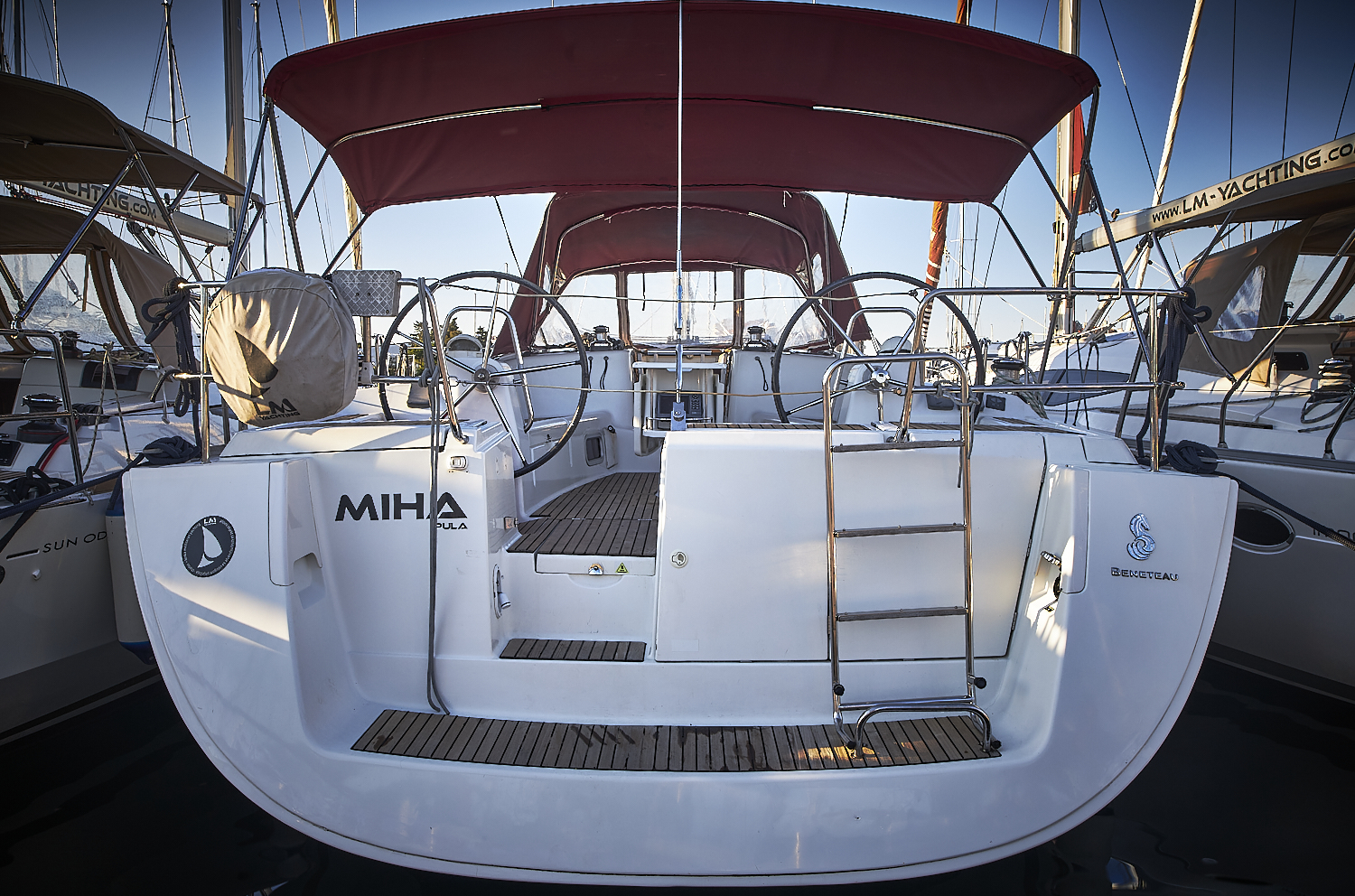 Miha, a Beneteau Oceanis 46 sailboat at Grad Biograd na Moru, Croatia