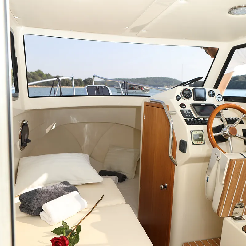 Cabin on Bonaca, a Leidi 660 motorboat at Grad Pula, Croatia