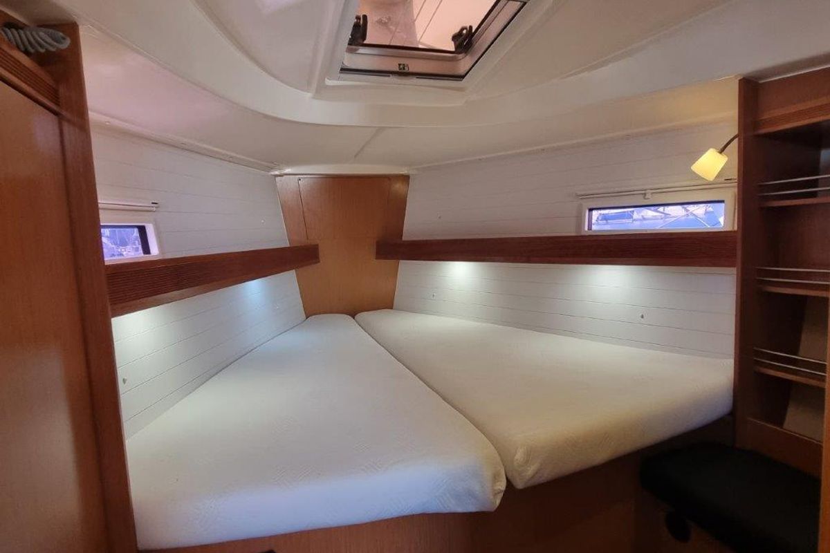Cabin on Eleven, a Bavaria 36 Cruiser sailboat at Izola / Isola, Slovenia
