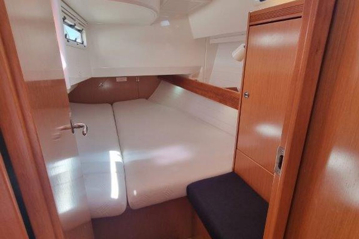 Cabin on Eleven, a Bavaria 36 Cruiser sailboat at Izola / Isola, Slovenia