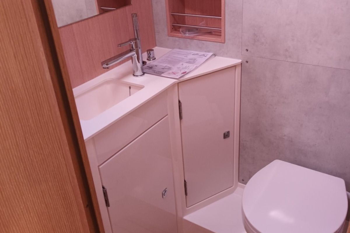 Head on NEW Gioia, a Bavaria C42 sailboat at Vibo Valentia, Italy