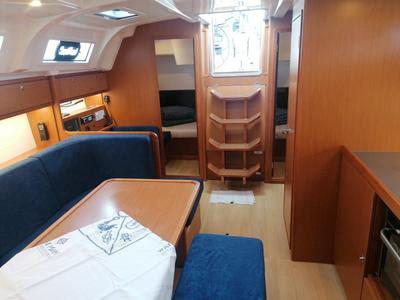 Salon of Virginia, a Bavaria Cruiser 41 sailboat at Grad Pula, Croatia
