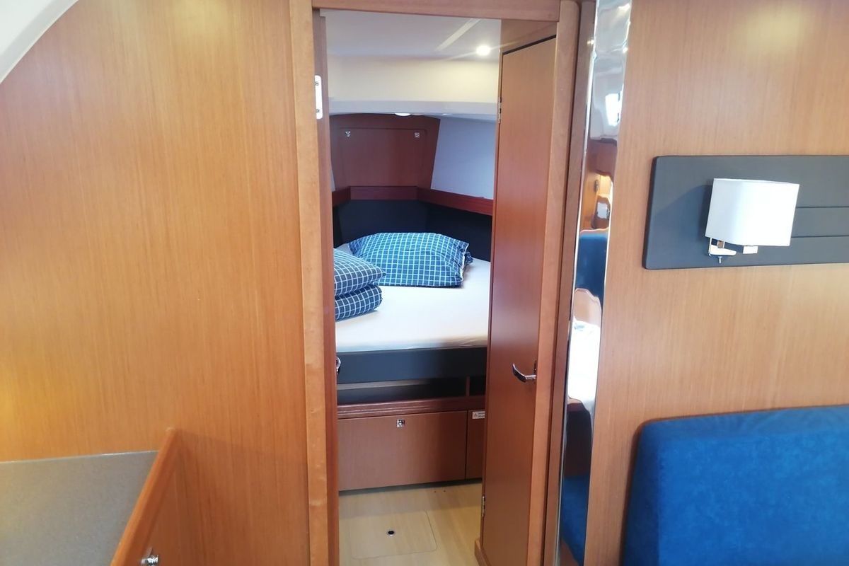 Cabin on Virginia, a Bavaria Cruiser 41 sailboat at Grad Pula, Croatia