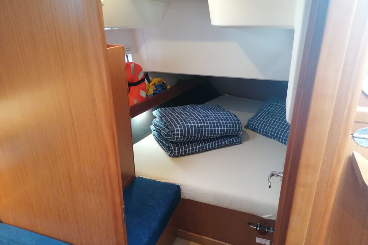 Cabin on Virginia, a Bavaria Cruiser 41 sailboat at Grad Pula, Croatia