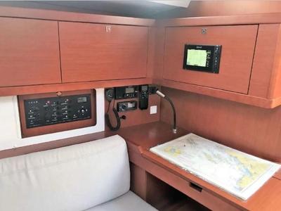 Pomerol, a Beneteau Oceanis 45 sailboat at Seget Donji, Croatia