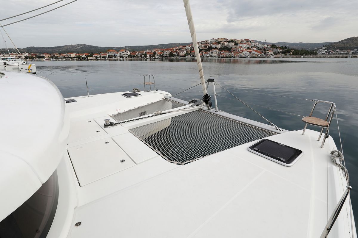 Deck of Air Wave, a Lagoon 42 catamaran at Općina Rogoznica, Croatia