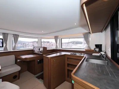 Galley of Air Wave, a Lagoon 42 catamaran at Općina Rogoznica, Croatia