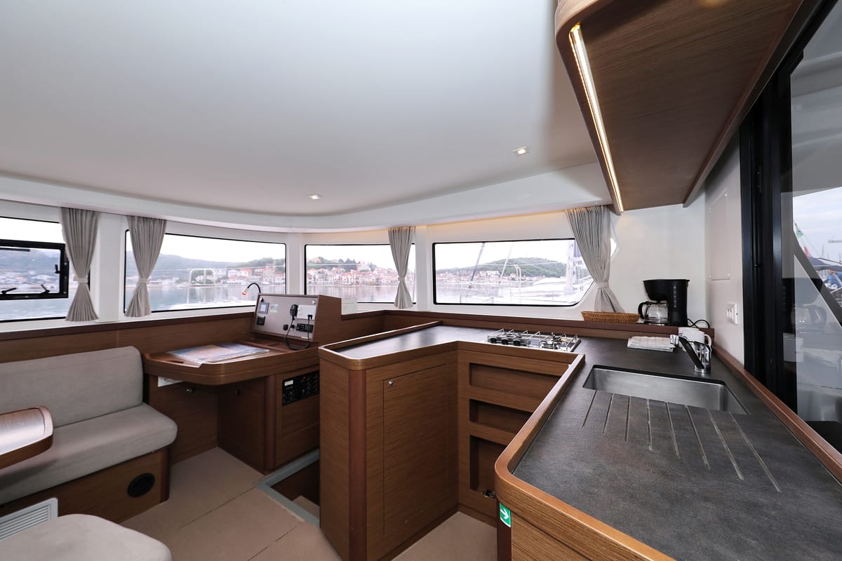 Galley of Air Wave, a Lagoon 42 catamaran at Općina Rogoznica, Croatia