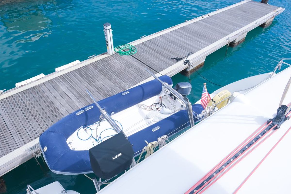 Pura Vida, a Lagoon 450 catamaran at Ribishi, Saint Vincent and the Grenadines