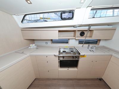 Galley of Arabella, a Beneteau Oceanis 46.1 sailboat at Grad Biograd na Moru, Croatia
