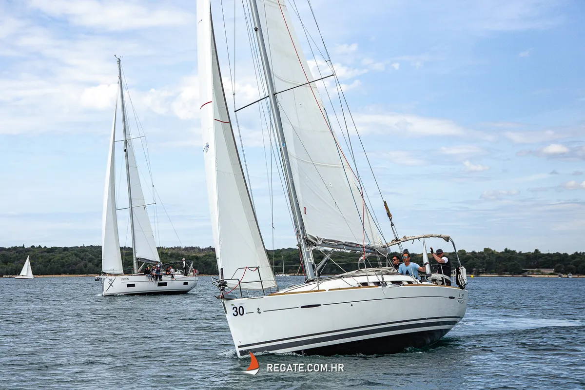 Exterior view of NIKE, a Beneteau First 35 sailboat at Grad Pula, Croatia
