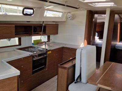 Galley of Luna, a Beneteau Oceanis 46.1 sailboat at Općina Medulin, Croatia
