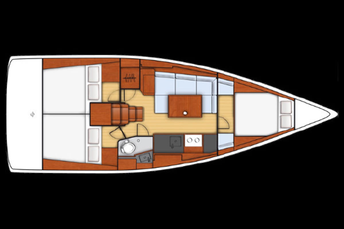 ADA, a Beneteau Oceanis 38 sailboat at Marmaris, Turkey