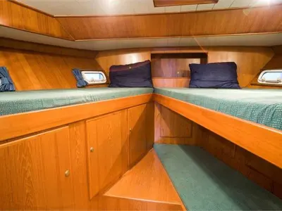 Cabin on Drait 22, a De Drait Renal 50 motorboat at Drachten, Netherlands