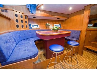 Salon of Drait 22, a De Drait Renal 50 motorboat at Drachten, Netherlands