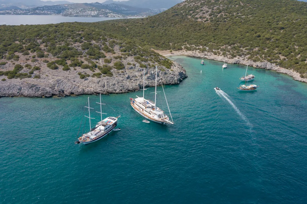 Exterior view of Boreas, a Custom Made Boreas yacht at Bodrum, Turkey
