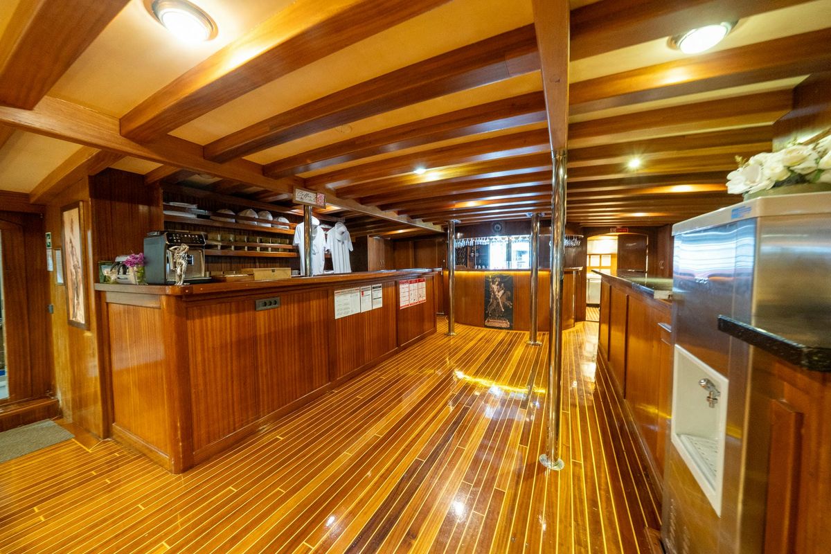 Salon of Boreas, a Custom Made Boreas yacht at Bodrum, Turkey