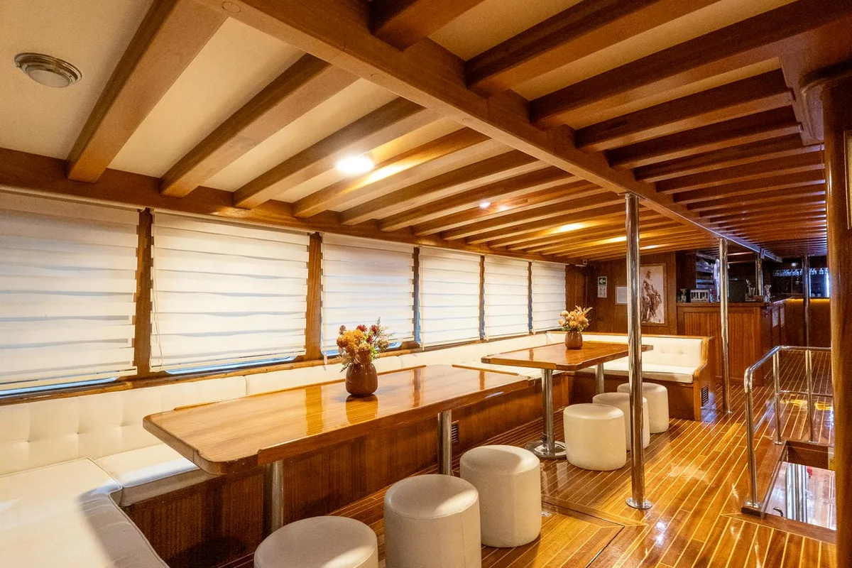 Salon of Boreas, a Custom Made Boreas yacht at Bodrum, Turkey