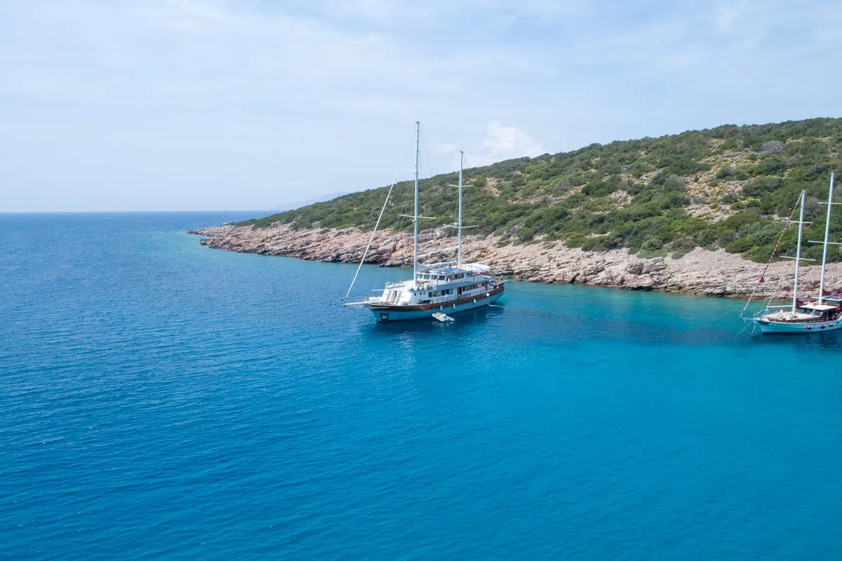 Exterior view of Boreas, a Custom Made Boreas yacht at Bodrum, Turkey
