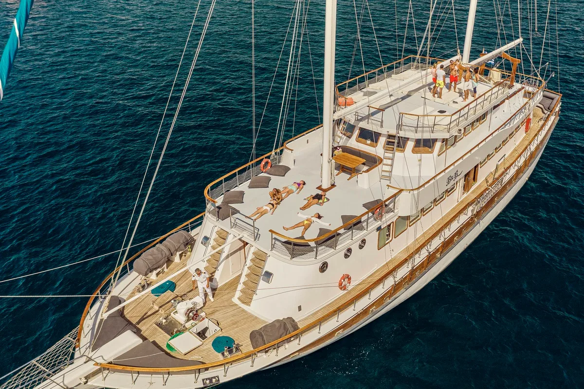Exterior view of Boreas, a Custom Made Boreas yacht at Bodrum, Turkey
