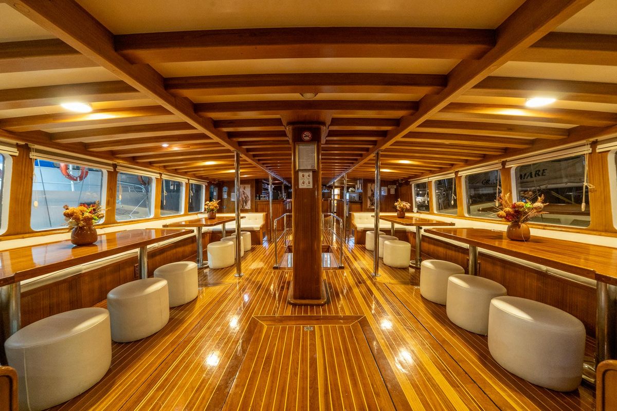 Salon of Boreas, a Custom Made Boreas yacht at Bodrum, Turkey