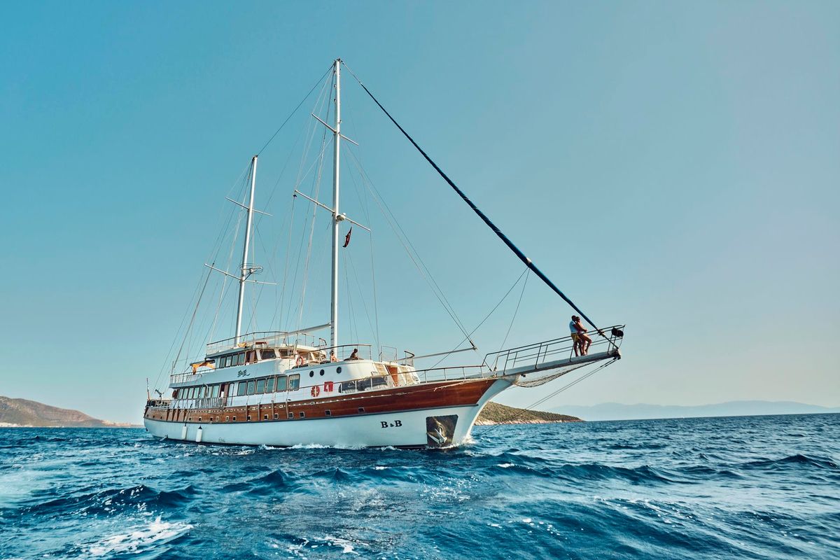Exterior view of Boreas, a Custom Made Boreas yacht at Bodrum, Turkey