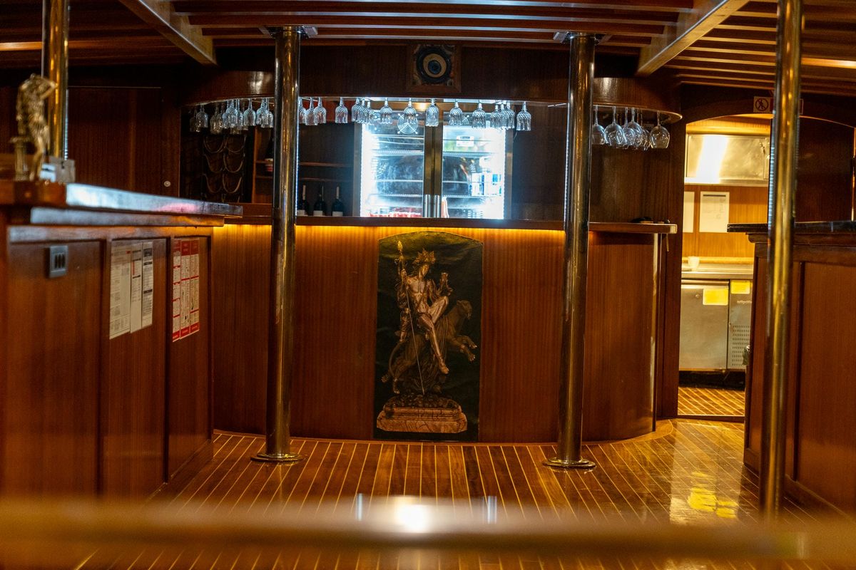 Salon of Boreas, a Custom Made Boreas yacht at Bodrum, Turkey
