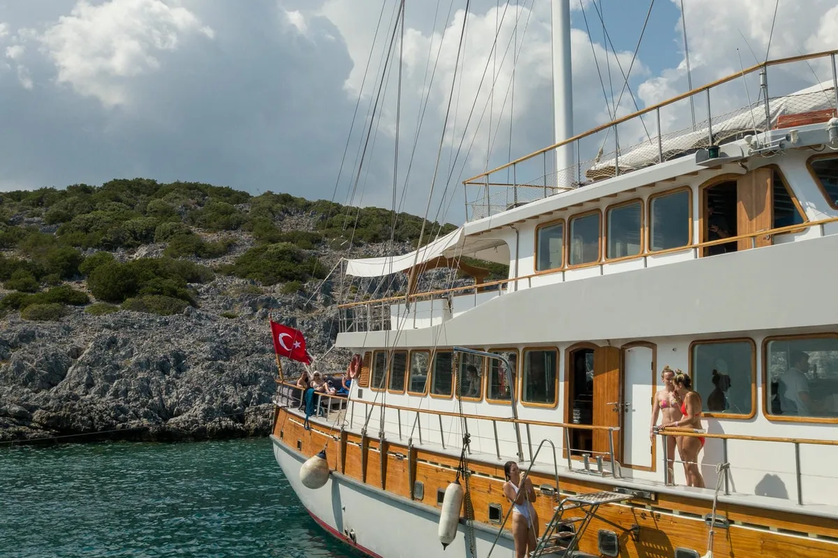 Exterior view of Boreas, a Custom Made Boreas yacht at Bodrum, Turkey