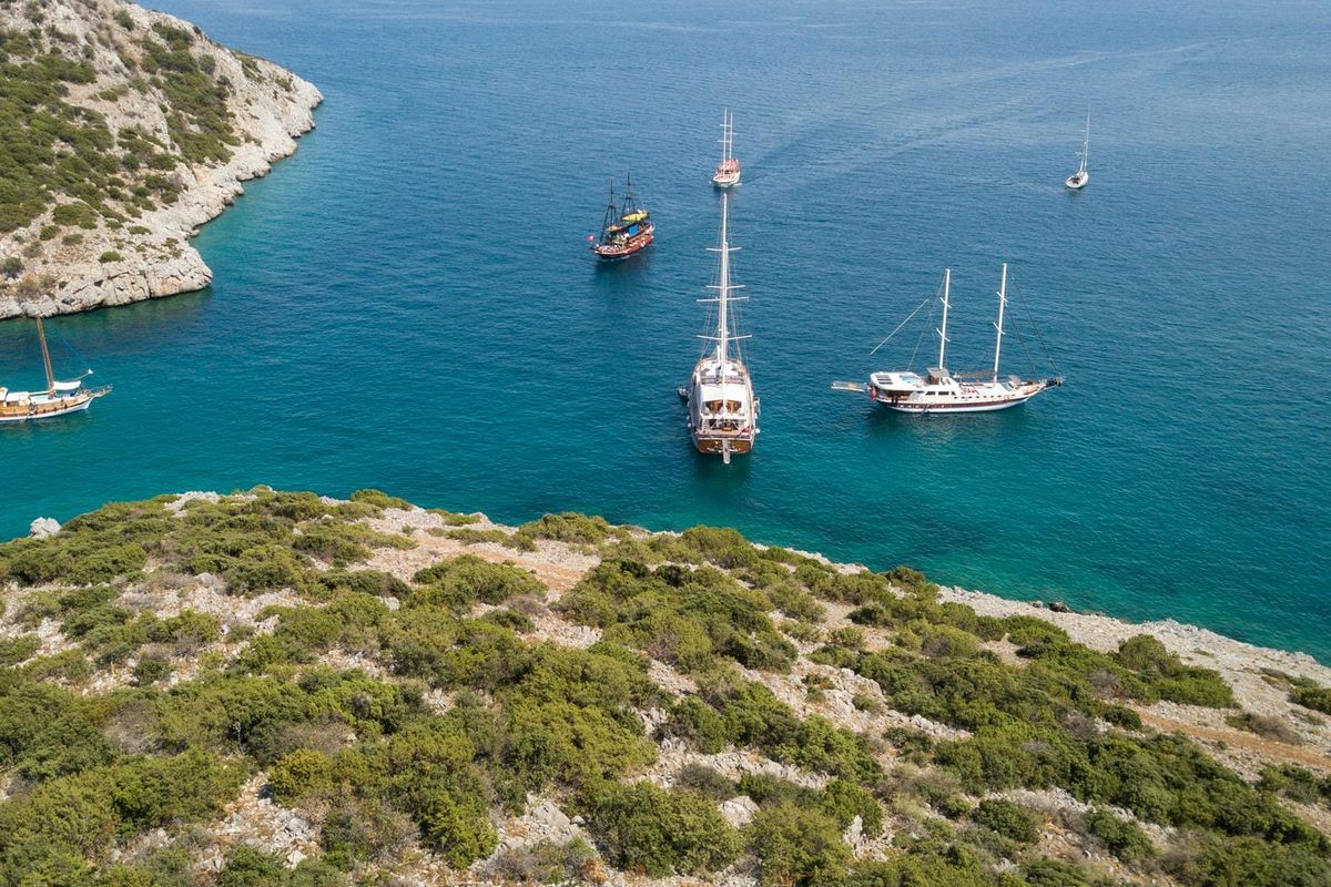 Exterior view of Boreas, a Custom Made Boreas yacht at Bodrum, Turkey