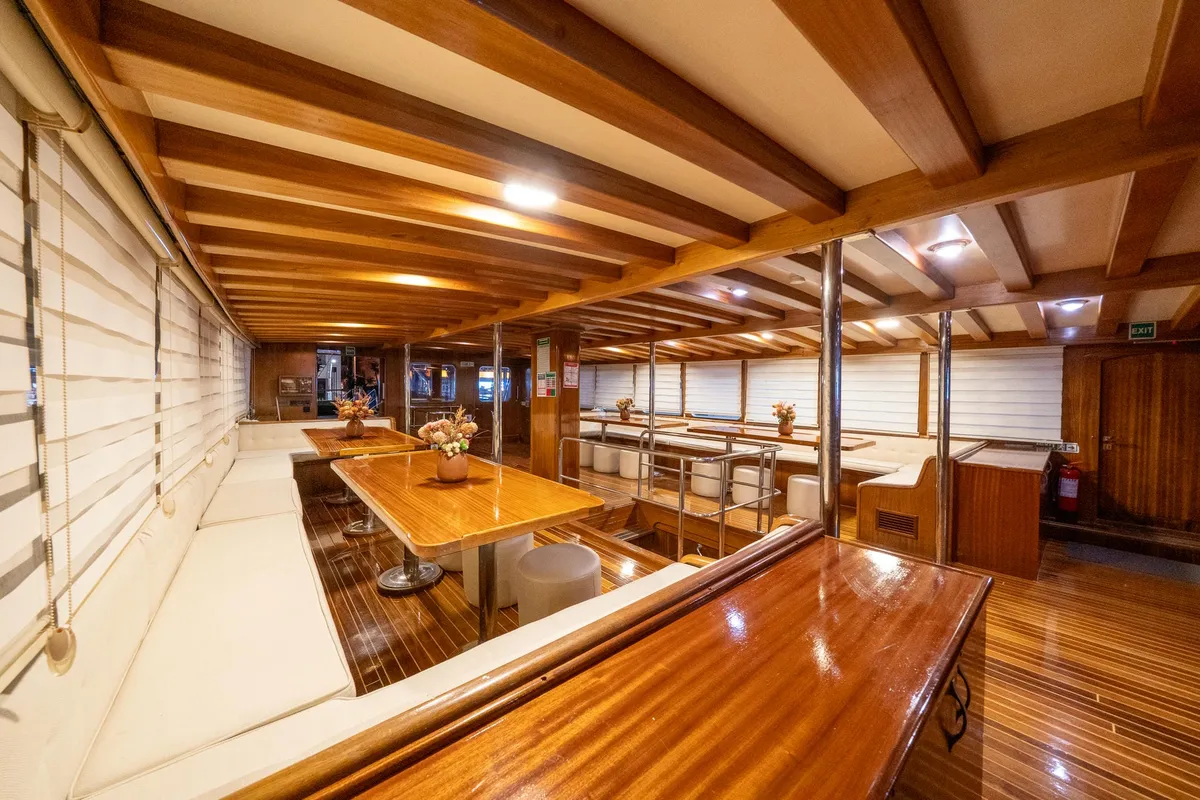 Salon of Boreas, a Custom Made Boreas yacht at Bodrum, Turkey