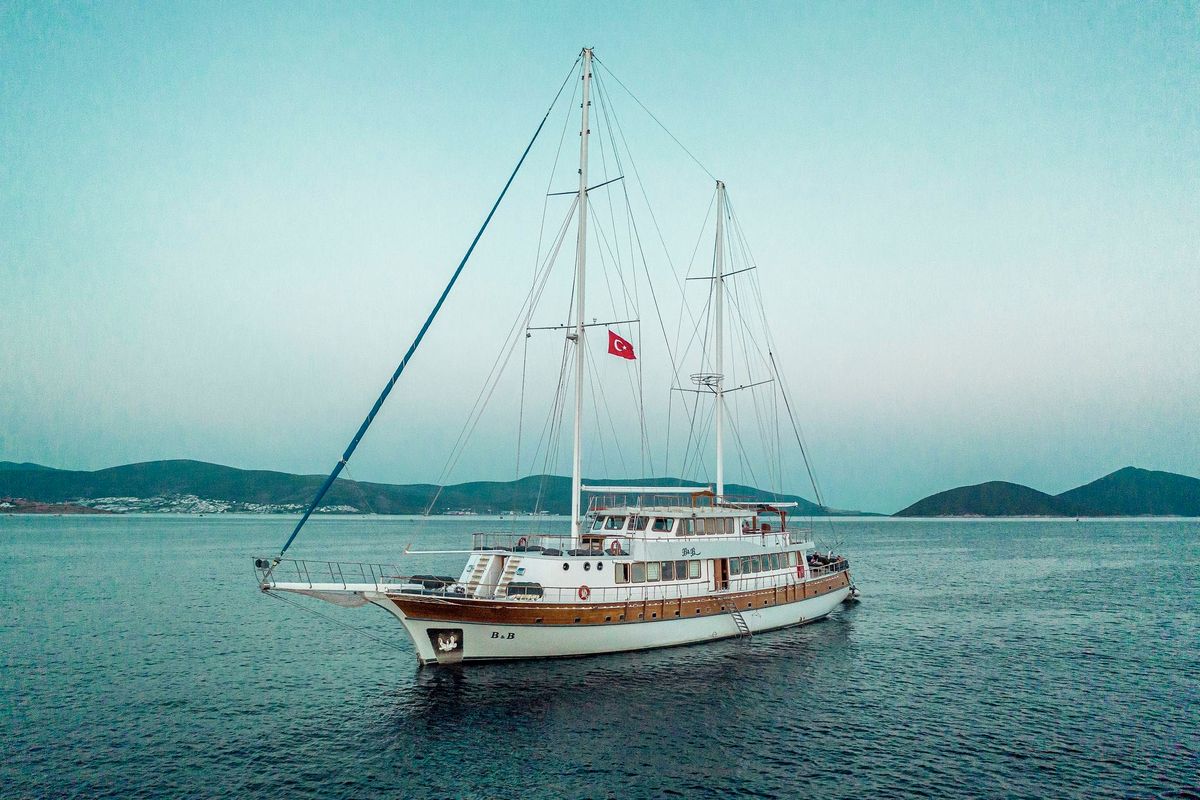 Exterior view of Boreas, a Custom Made Boreas yacht at Bodrum, Turkey