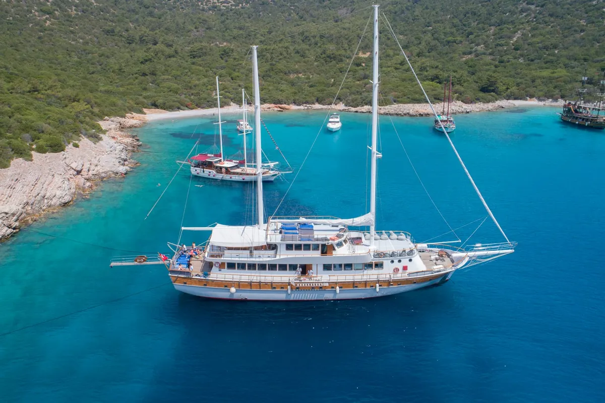 Exterior view of Boreas, a Custom Made Boreas yacht at Bodrum, Turkey