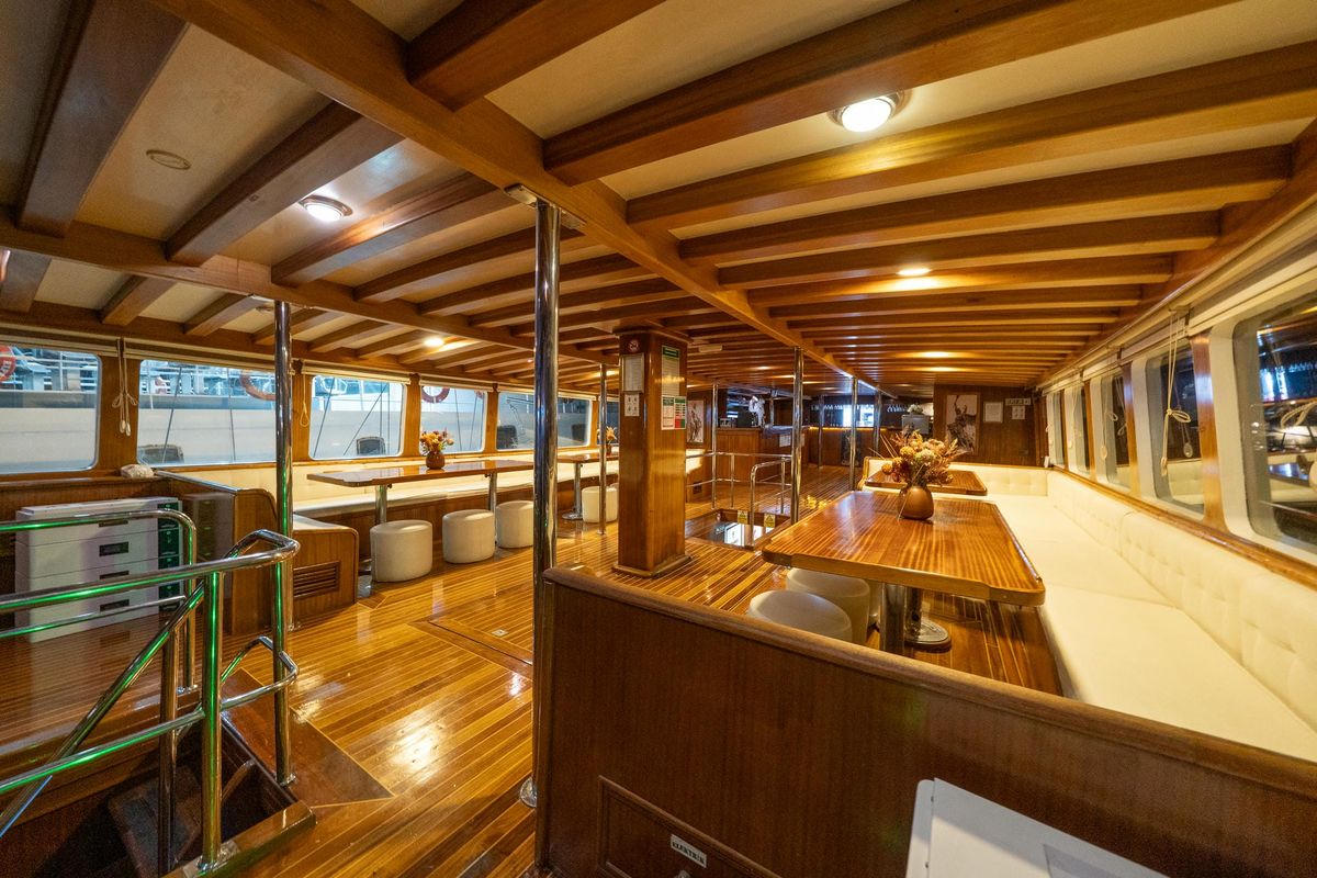 Salon of Boreas, a Custom Made Boreas yacht at Bodrum, Turkey