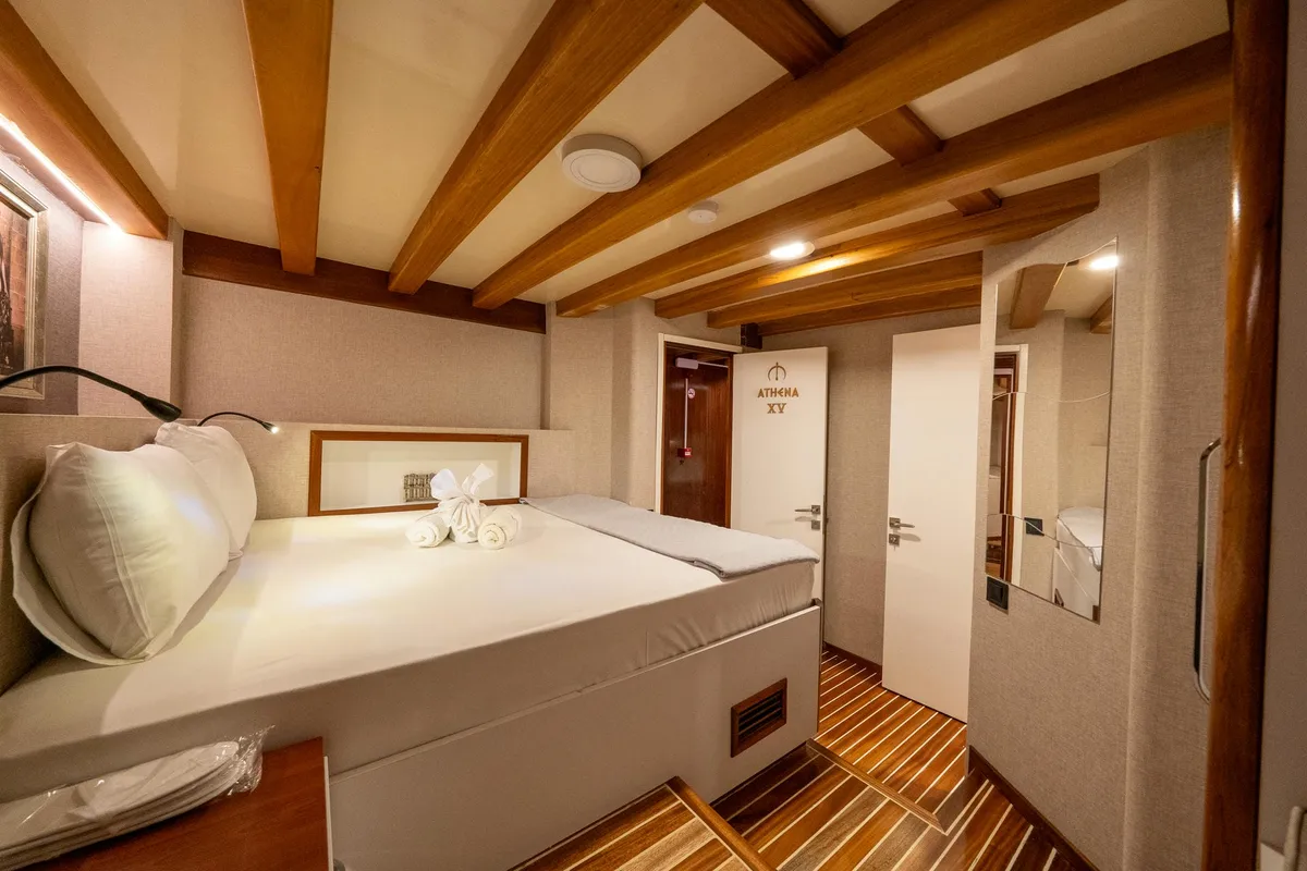 Cabin on Boreas, a Custom Made Boreas yacht at Bodrum, Turkey