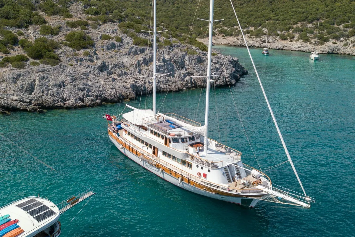Exterior view of Boreas, a Custom Made Boreas yacht at Bodrum, Turkey