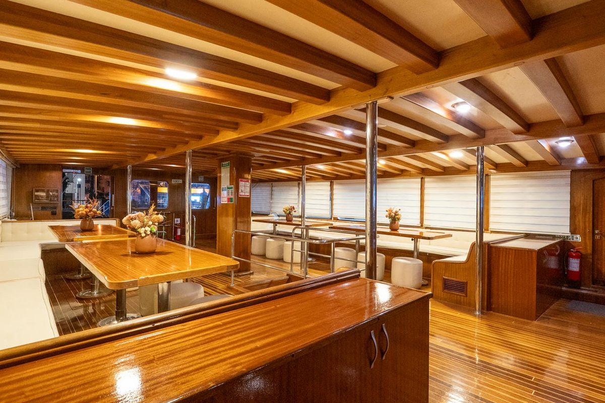 Salon of Boreas, a Custom Made Boreas yacht at Bodrum, Turkey