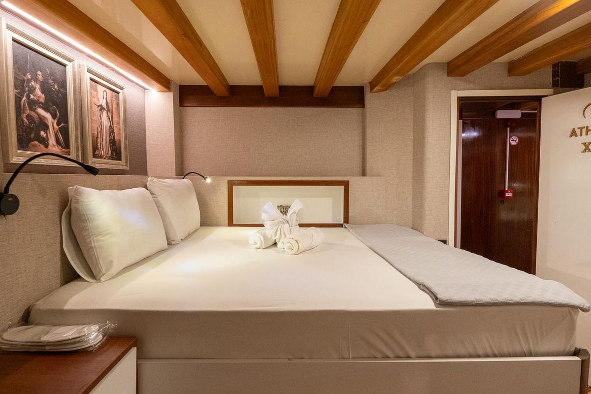 Cabin on Boreas, a Custom Made Boreas yacht at Bodrum, Turkey
