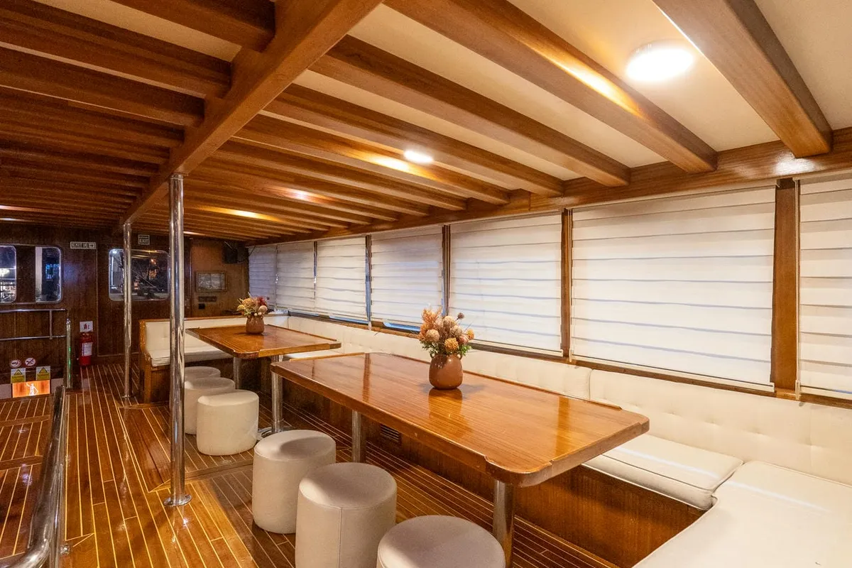 Salon of Boreas, a Custom Made Boreas yacht at Bodrum, Turkey
