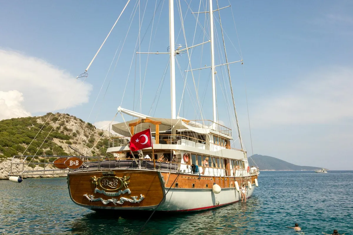 Exterior view of Boreas, a Custom Made Boreas yacht at Bodrum, Turkey