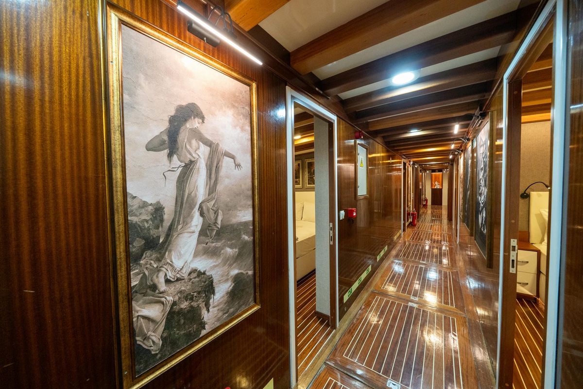 Salon of Boreas, a Custom Made Boreas yacht at Bodrum, Turkey
