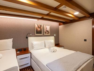 Cabin on Boreas, a Custom Made Boreas yacht at Bodrum, Turkey