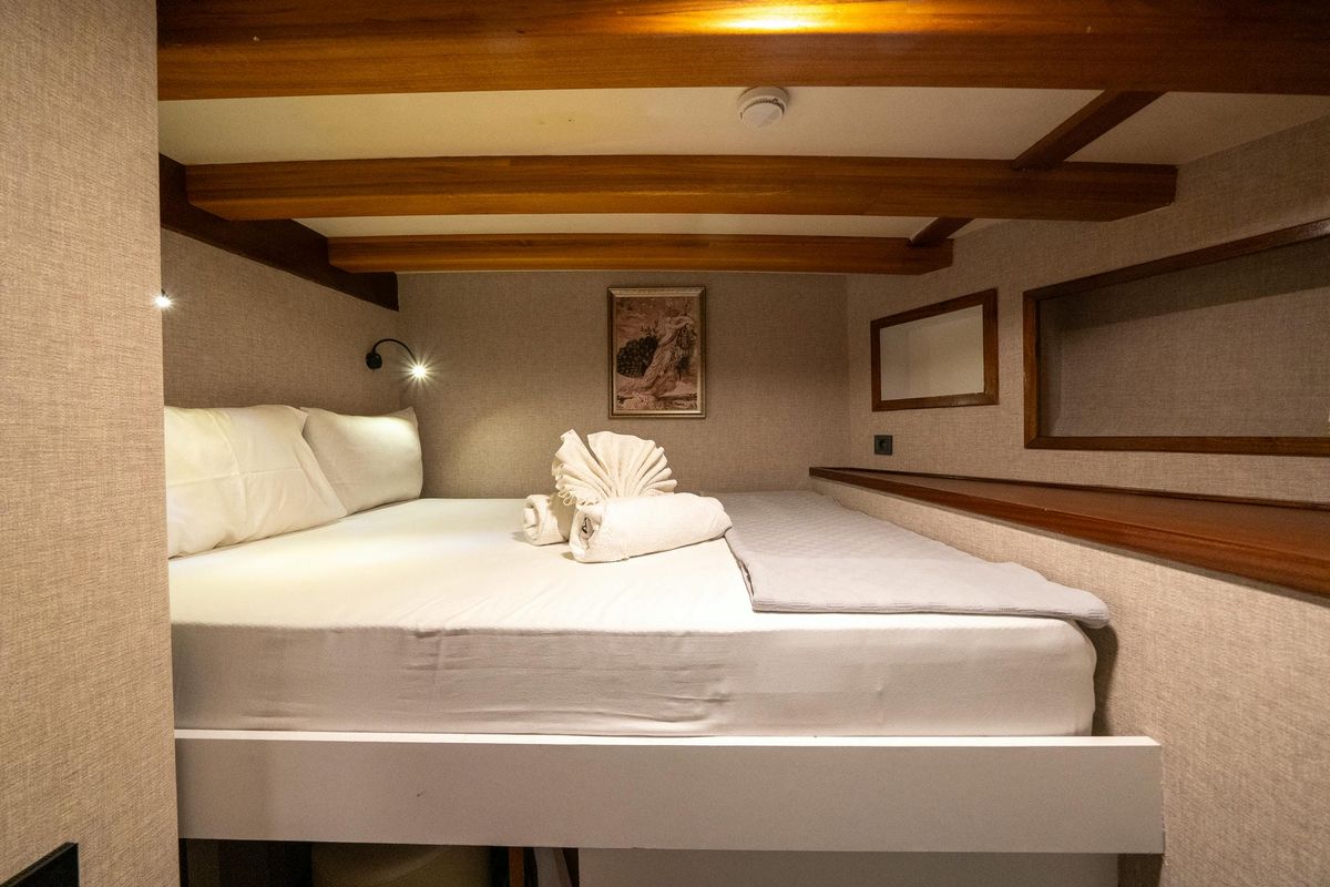 Cabin on Boreas, a Custom Made Boreas yacht at Bodrum, Turkey