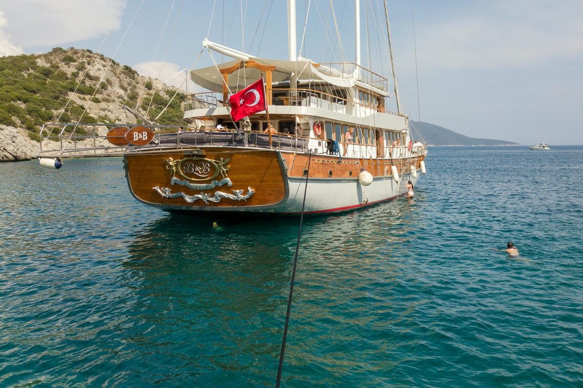 Exterior view of Boreas, a Custom Made Boreas yacht at Bodrum, Turkey