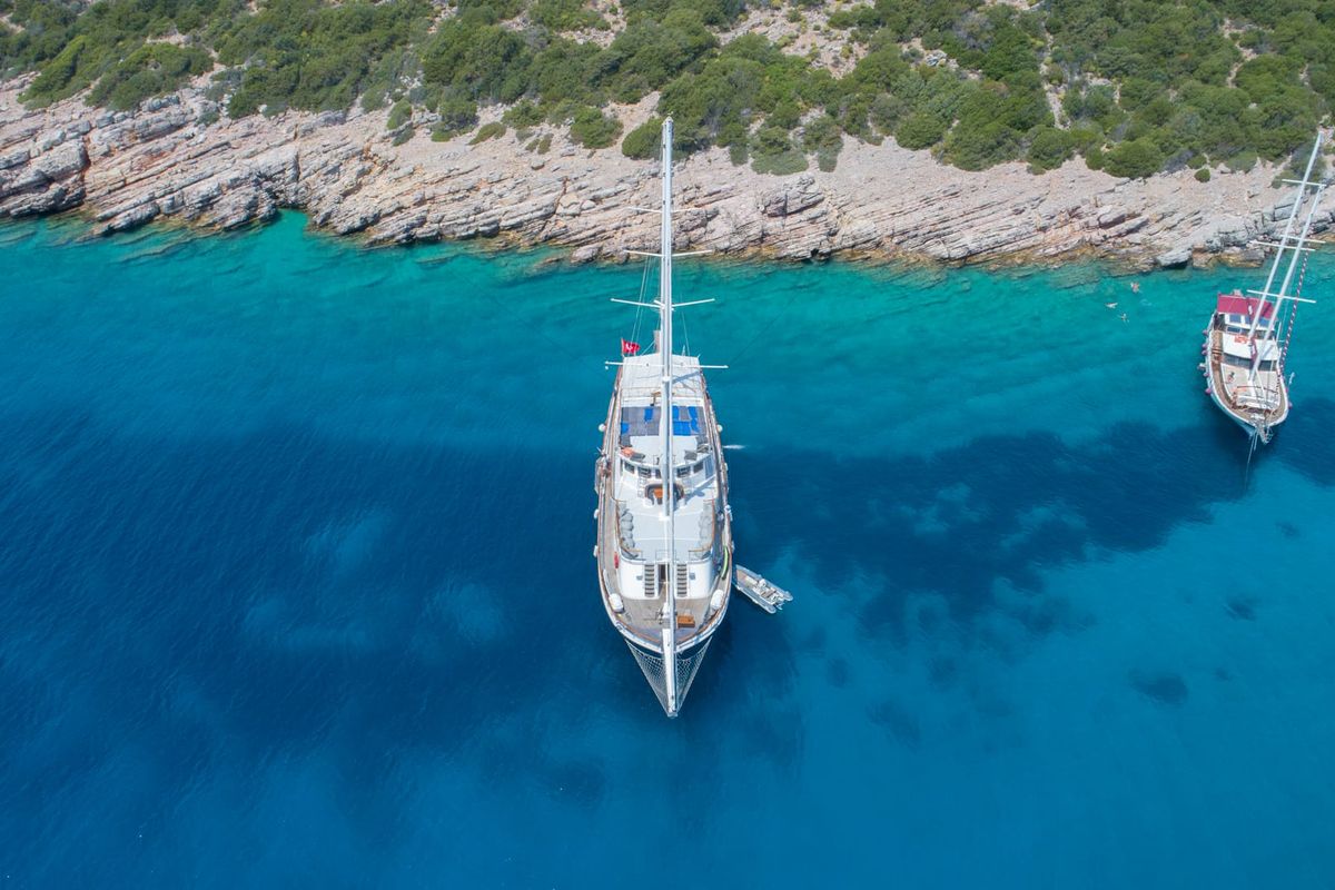 Exterior view of Boreas, a Custom Made Boreas yacht at Bodrum, Turkey