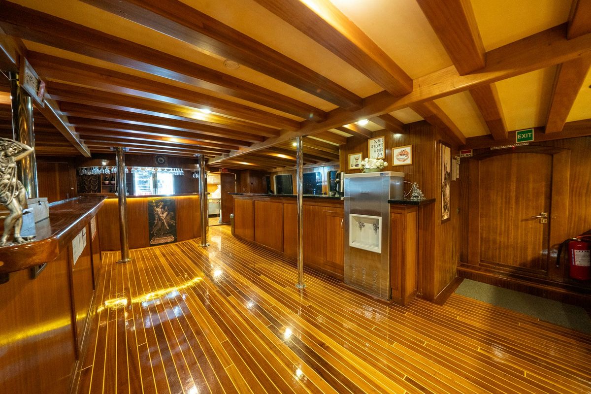 Salon of Boreas, a Custom Made Boreas yacht at Bodrum, Turkey