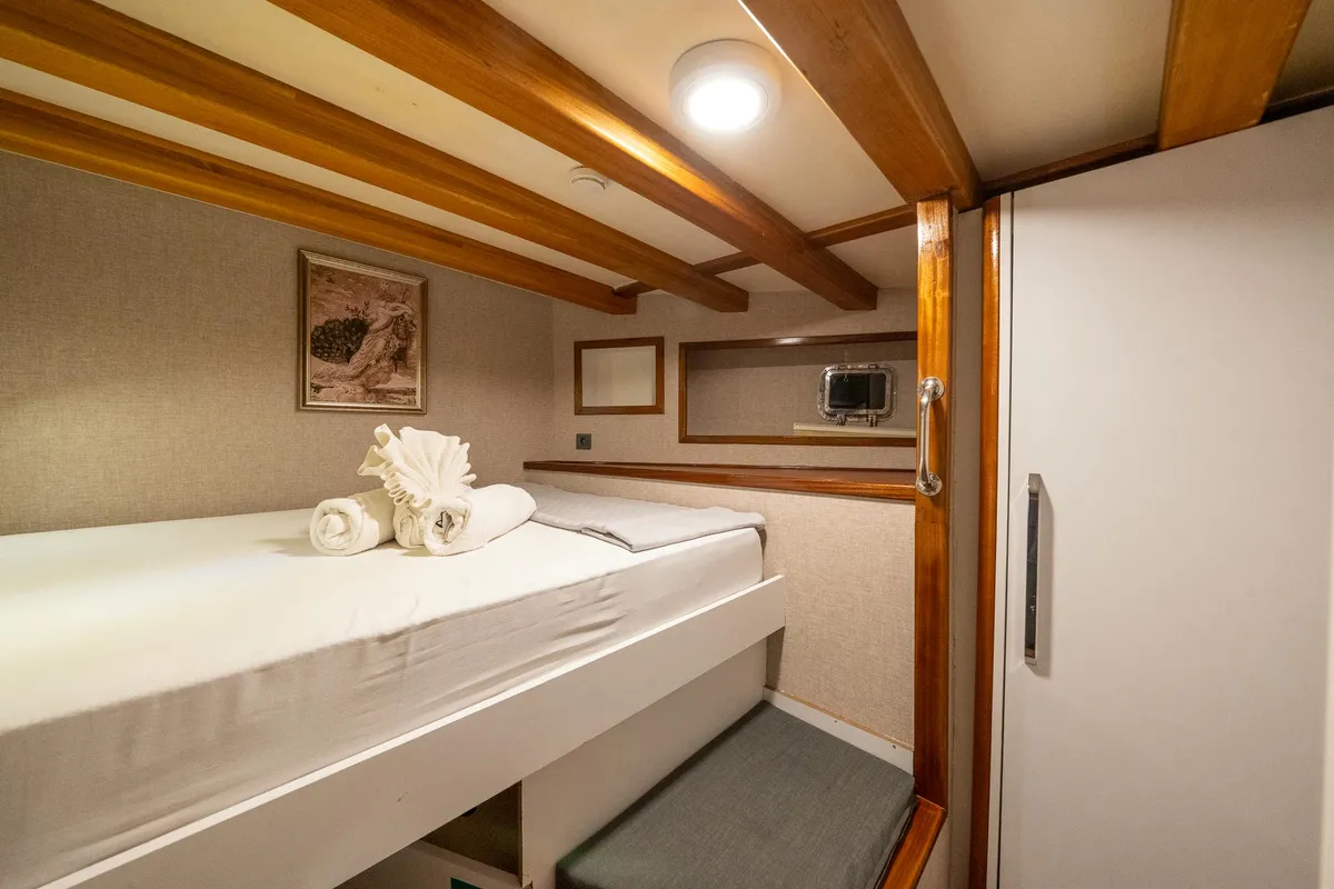 Cabin on Boreas, a Custom Made Boreas yacht at Bodrum, Turkey