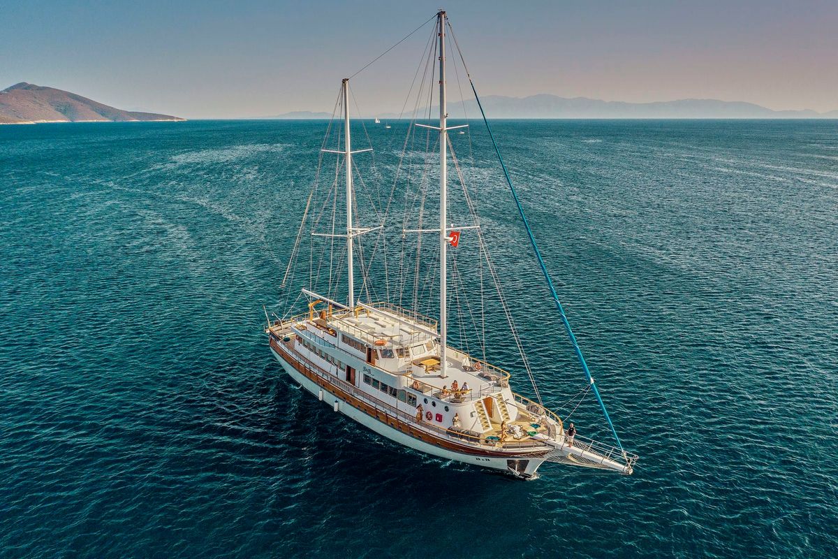 Exterior view of Boreas, a Custom Made Boreas yacht at Bodrum, Turkey