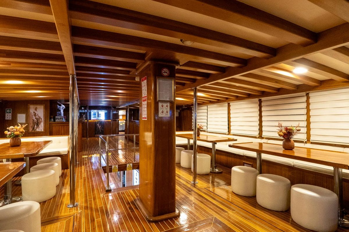 Salon of Boreas, a Custom Made Boreas yacht at Bodrum, Turkey