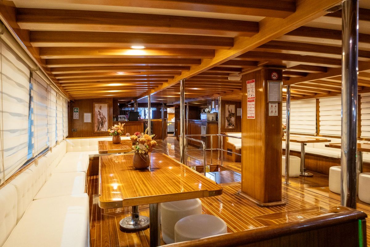 Salon of Boreas, a Custom Made Boreas yacht at Bodrum, Turkey