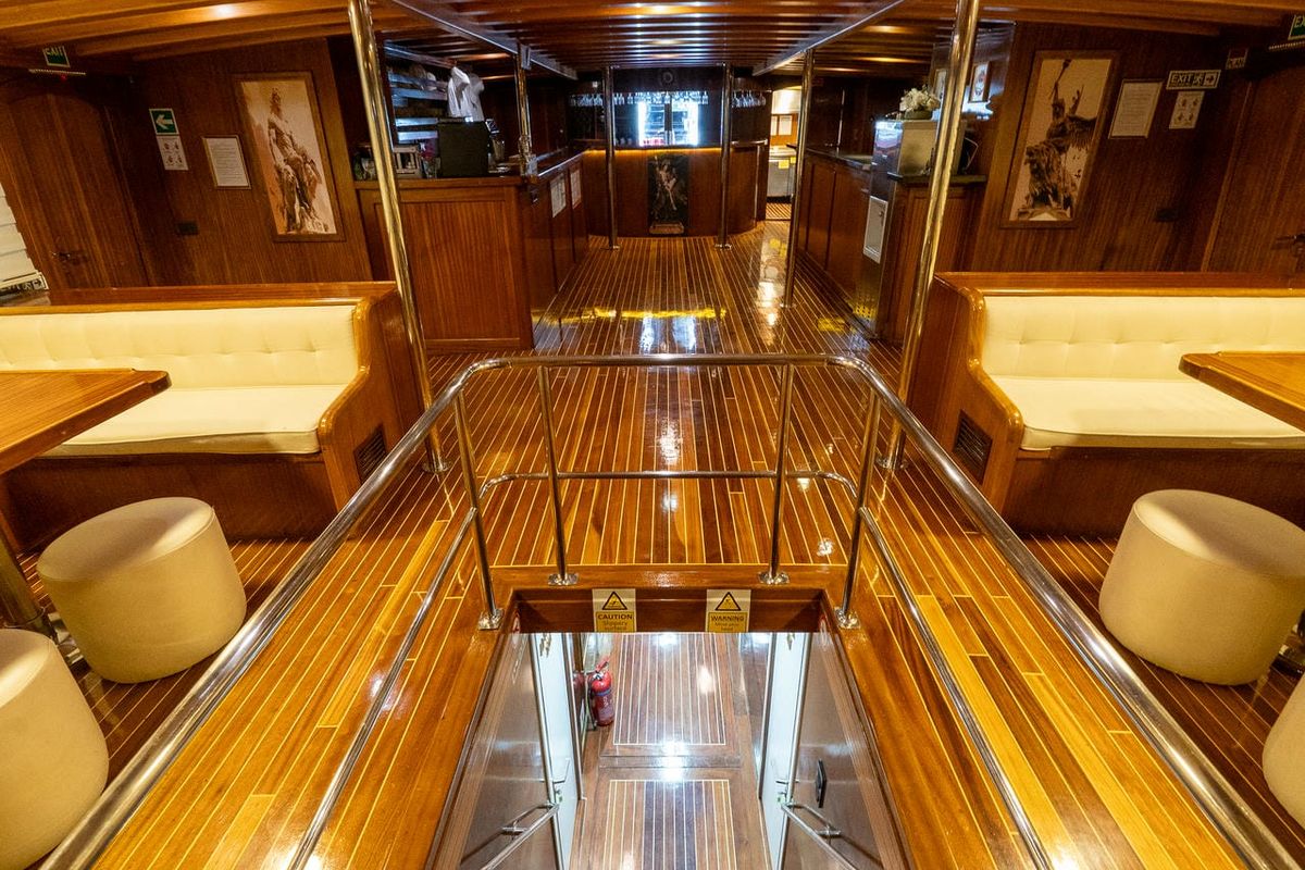 Salon of Boreas, a Custom Made Boreas yacht at Bodrum, Turkey